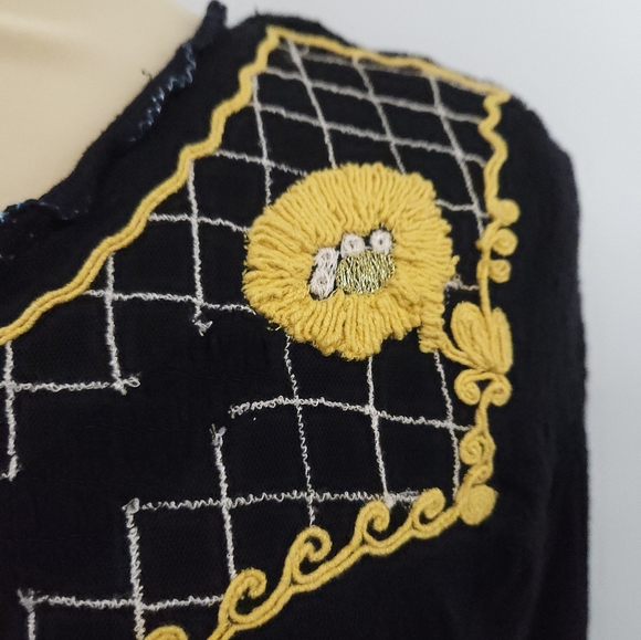 Free People Begonia Embroidered Top in Black Size Medium - Picture 7 of 16